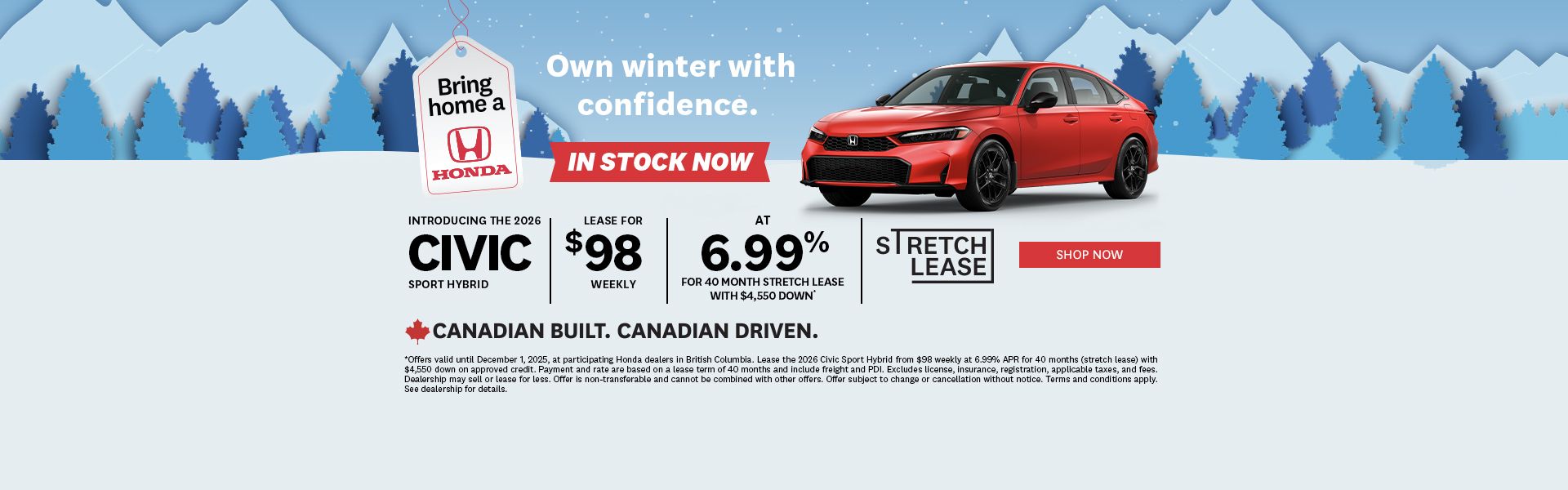 Bring Home a Honda - 2026 Civic Sport Hybrid