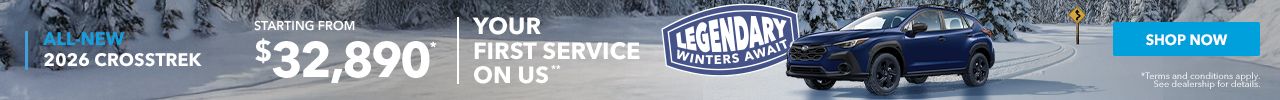 Legendary Winters Await - 2026 Crosstrek