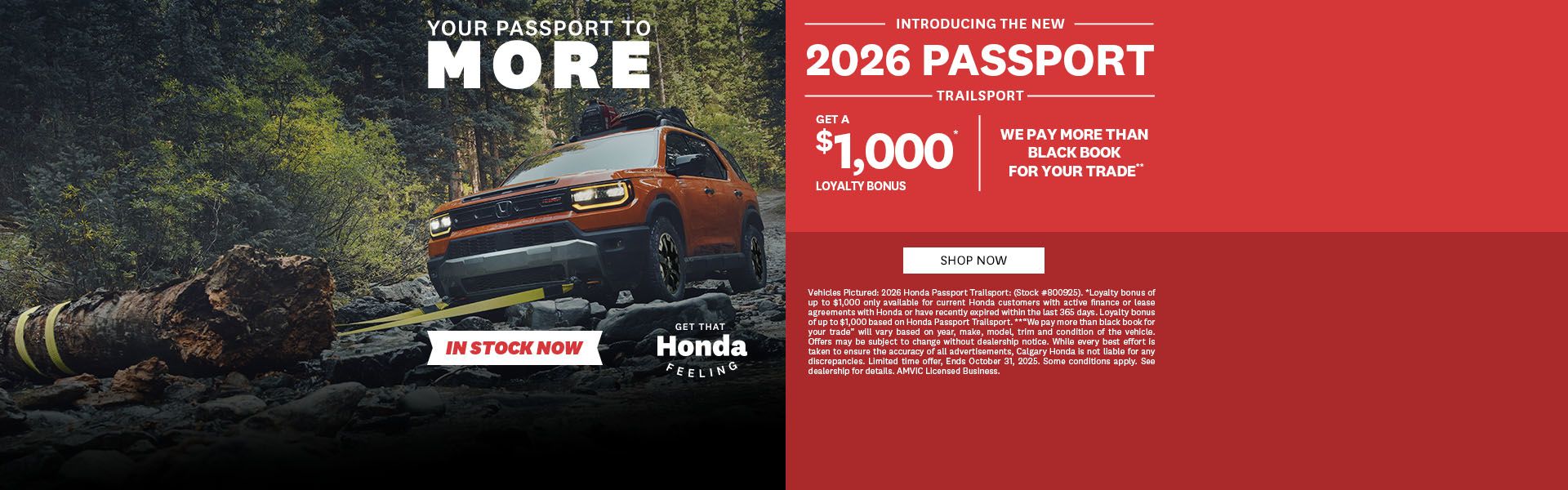 Get That Honda Feeling - 2026 Passport Trailsport