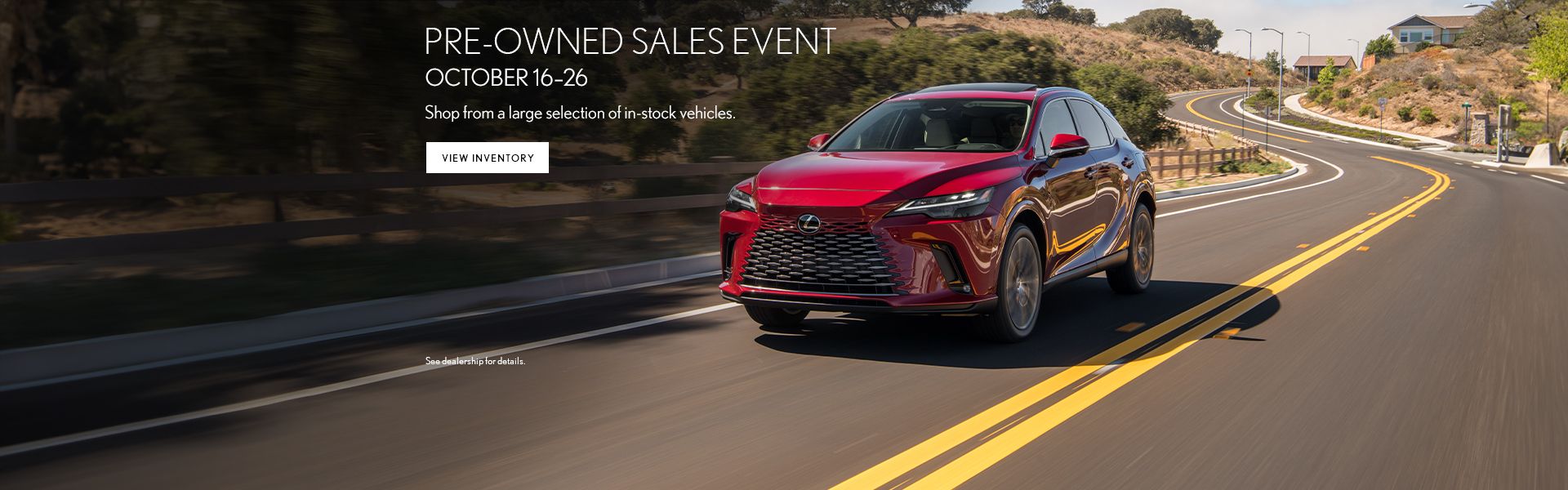 Pre-Owned Sales Event | October 16–26
