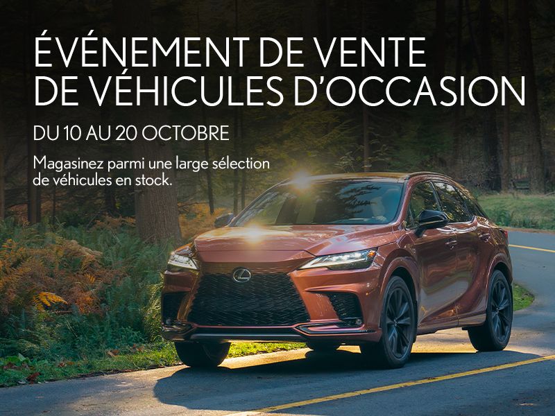 l’Événement de vente Dilawri de véhicules d’occasion Oct 2025