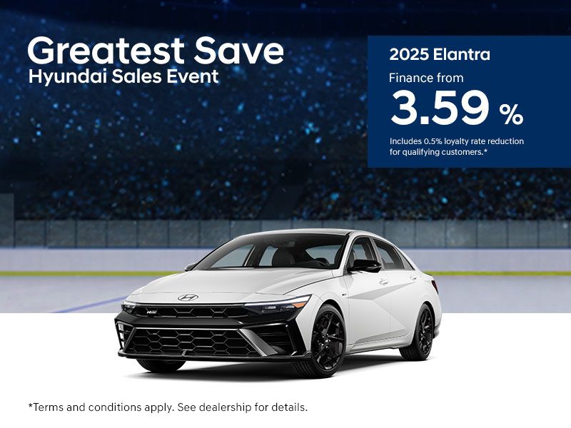 Greatest Save Hyundai Sales Event  - 2025 Elantra