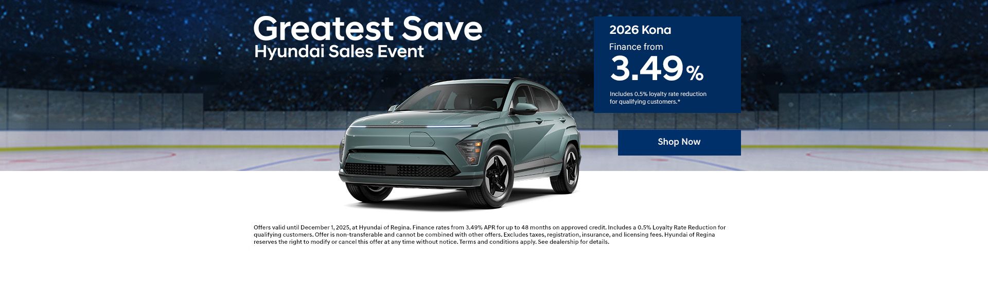 Greatest Save Hyundai Sales Event - 2026 Kona