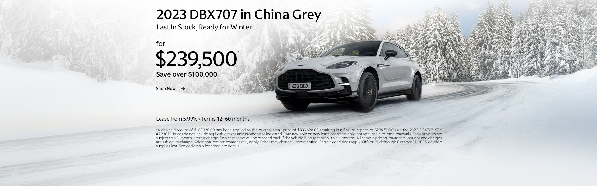 2023 DBX707 in China Grey