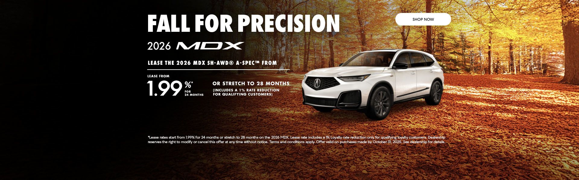 Fall for Precision | 2026 MDX