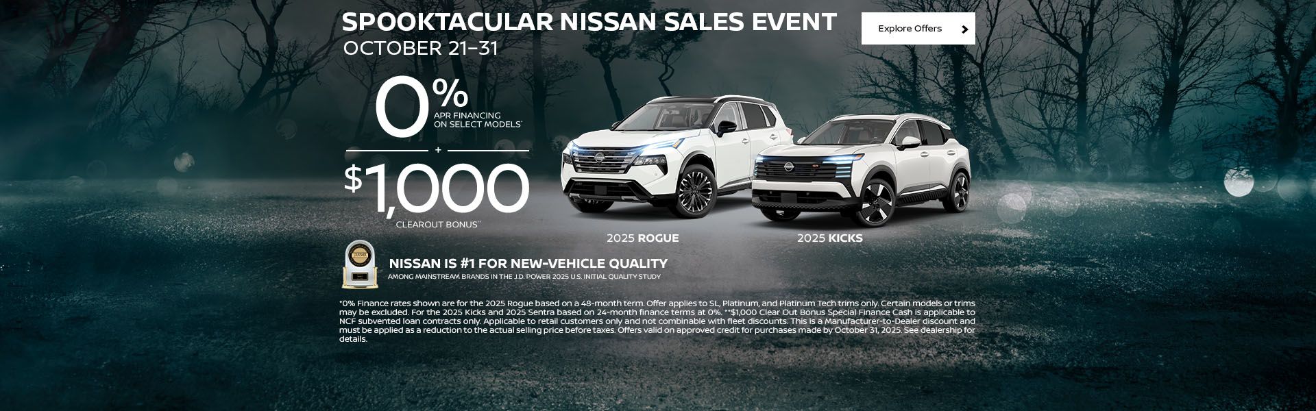 Spooktacular Nissan Sales Event