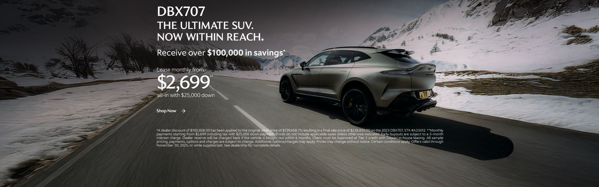 DBX707. Now within reach.