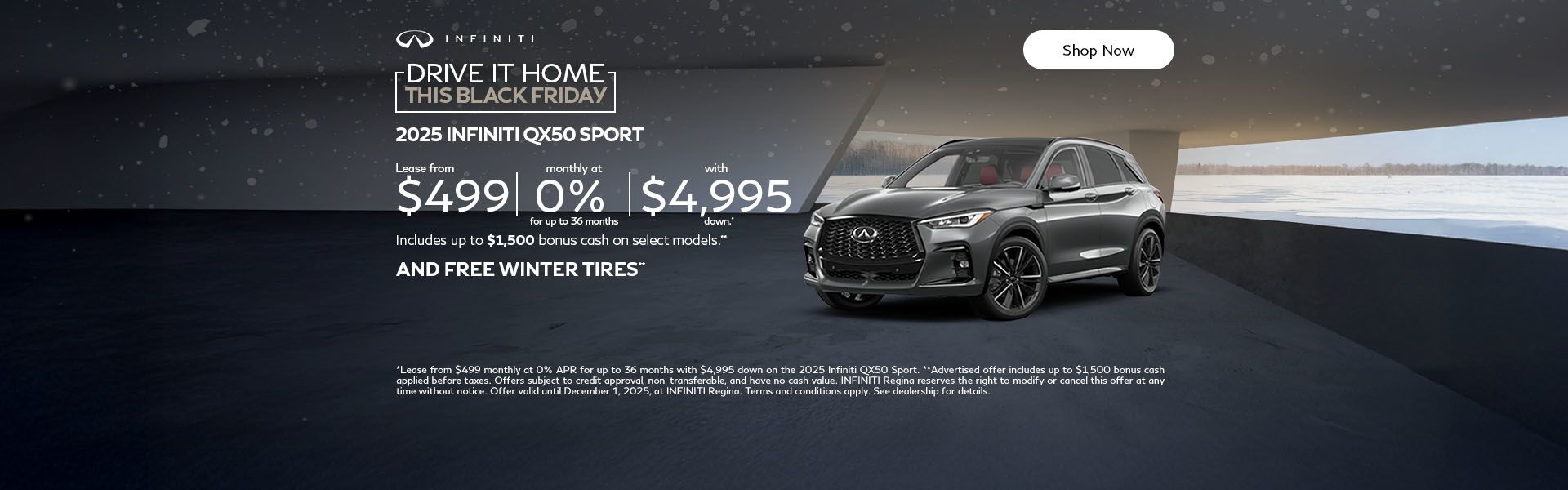 Drive it Home This Black Friday - QX50
