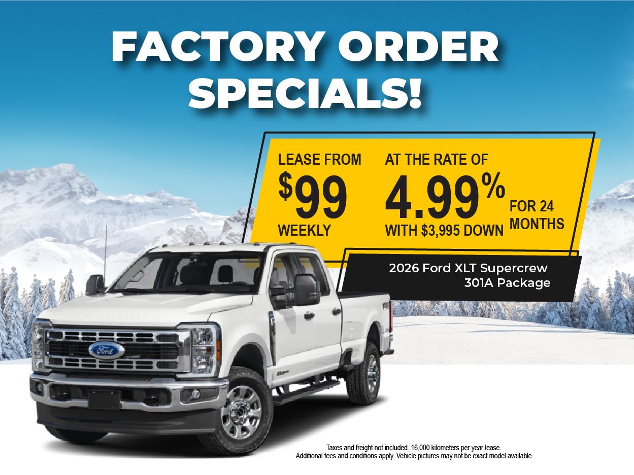 Factory Order Specials!