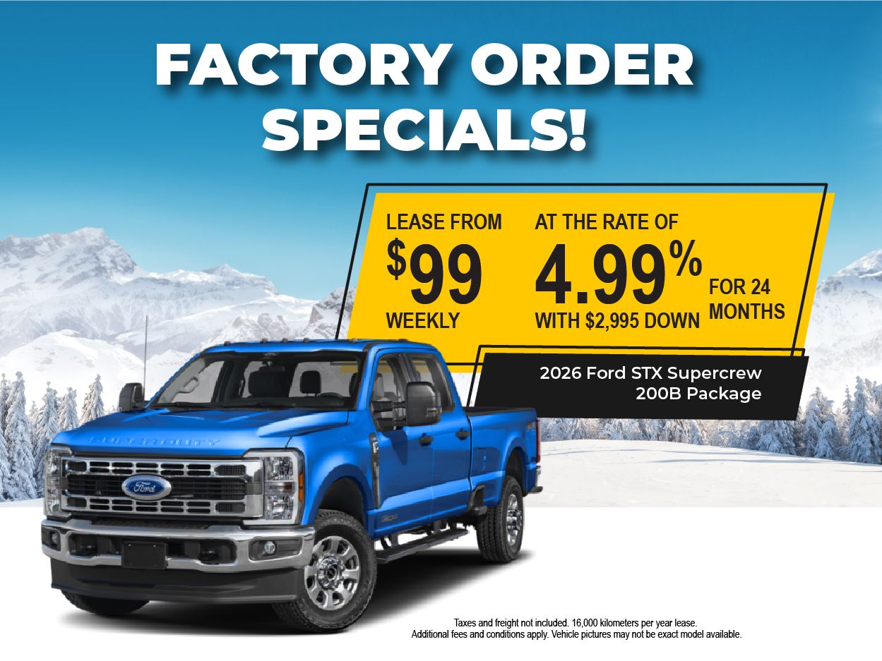 Factory Order Specials!