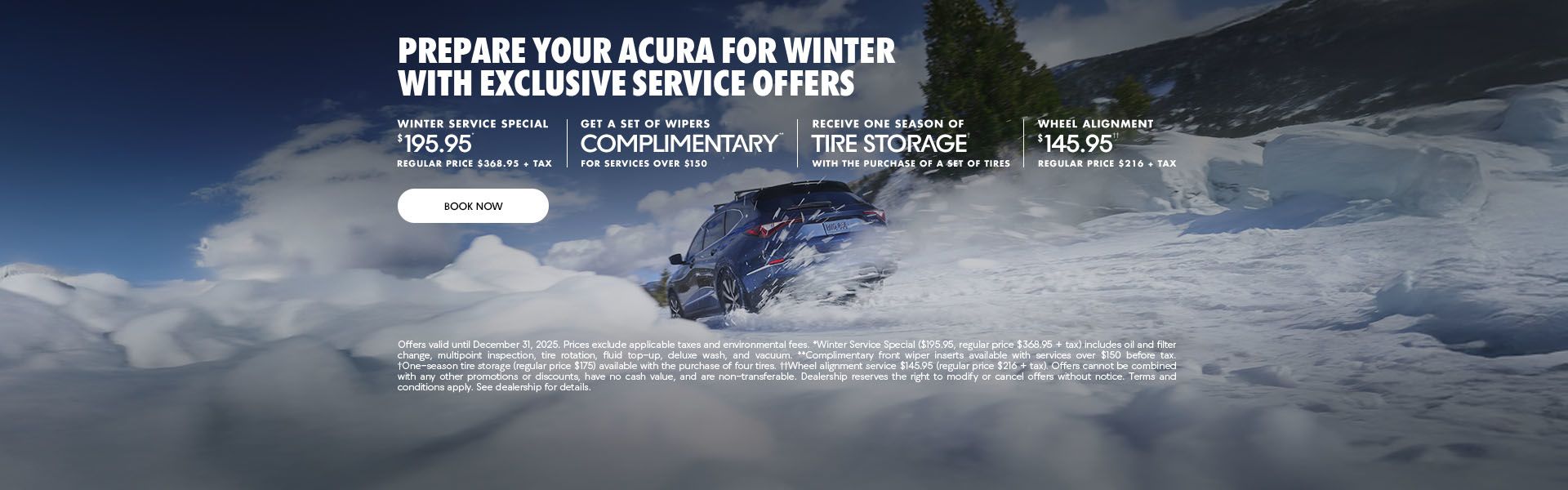 Prepare Your Acura for Winter with Exclusive Service Offers