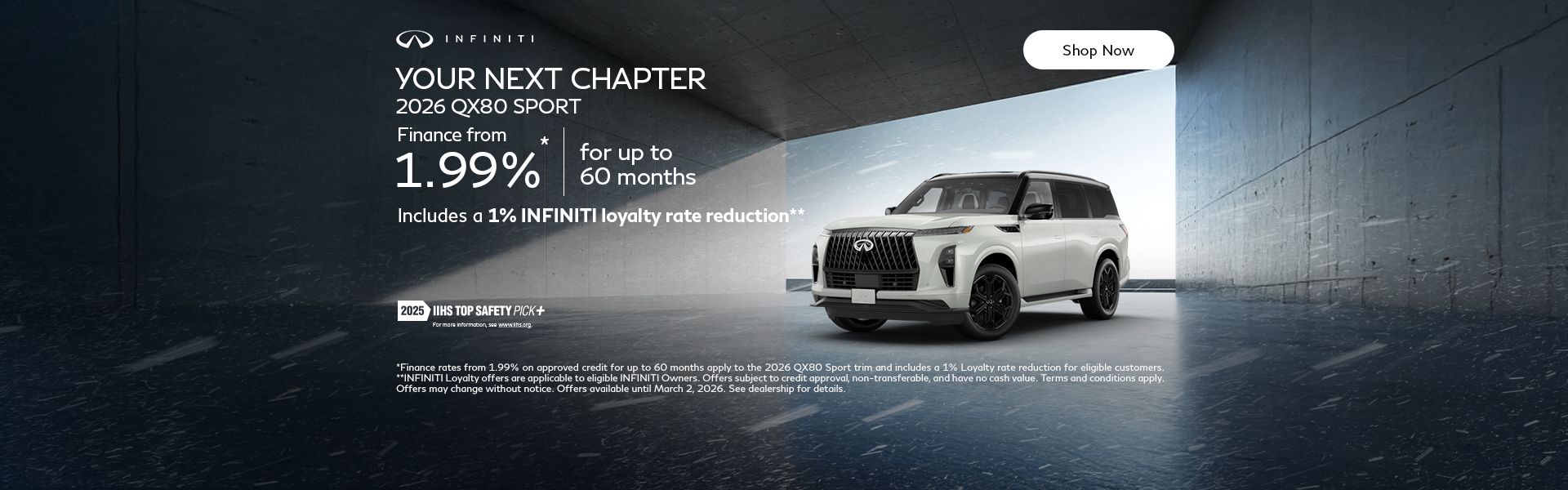Your Next Chapter | 2026 QX80 Sport