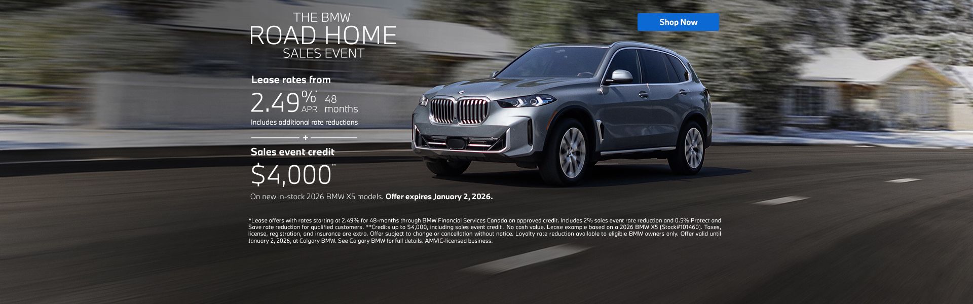 Road Home Sales Event | 2026 X5