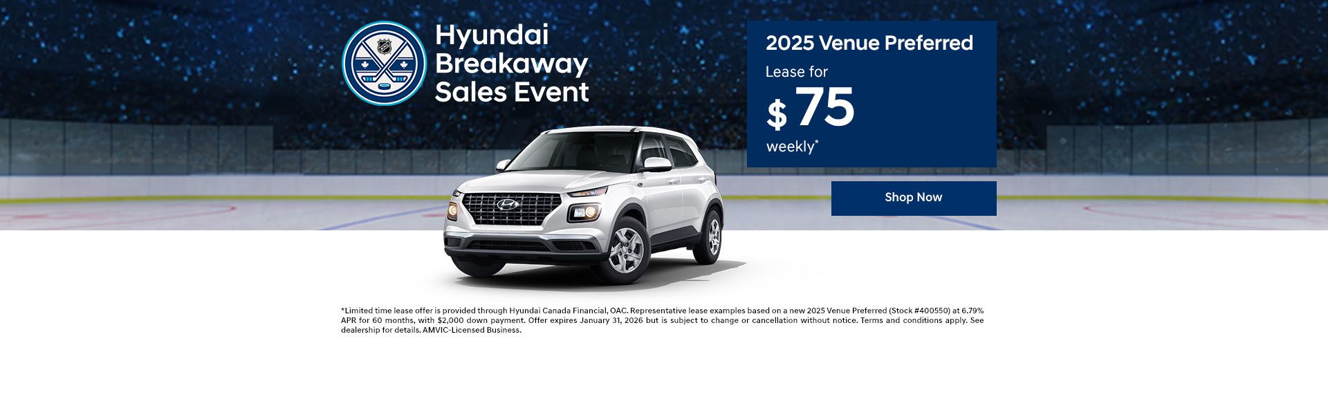 Hyundai Breakaway Sales Event | 2025 Venue Preferred