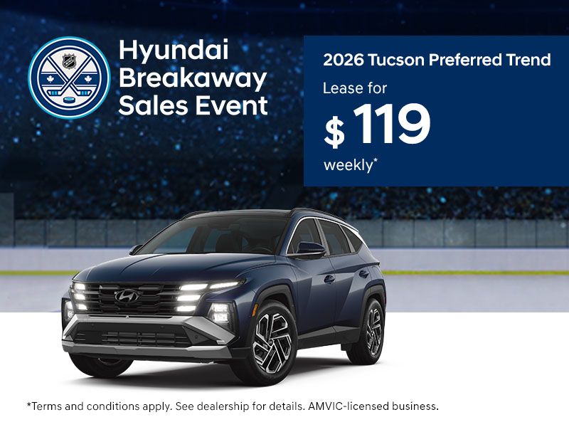 Hyundai Breakaway Sales Event | 2026 Tucson Preferred Trend