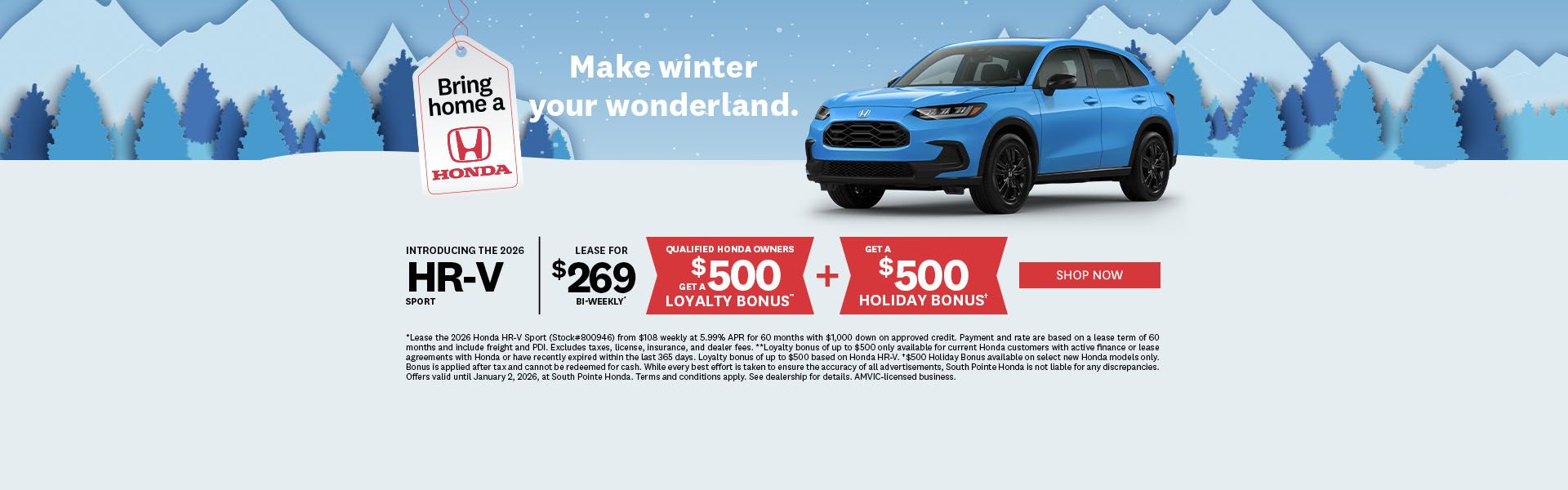 2026 Honda HR-V Sport AWD