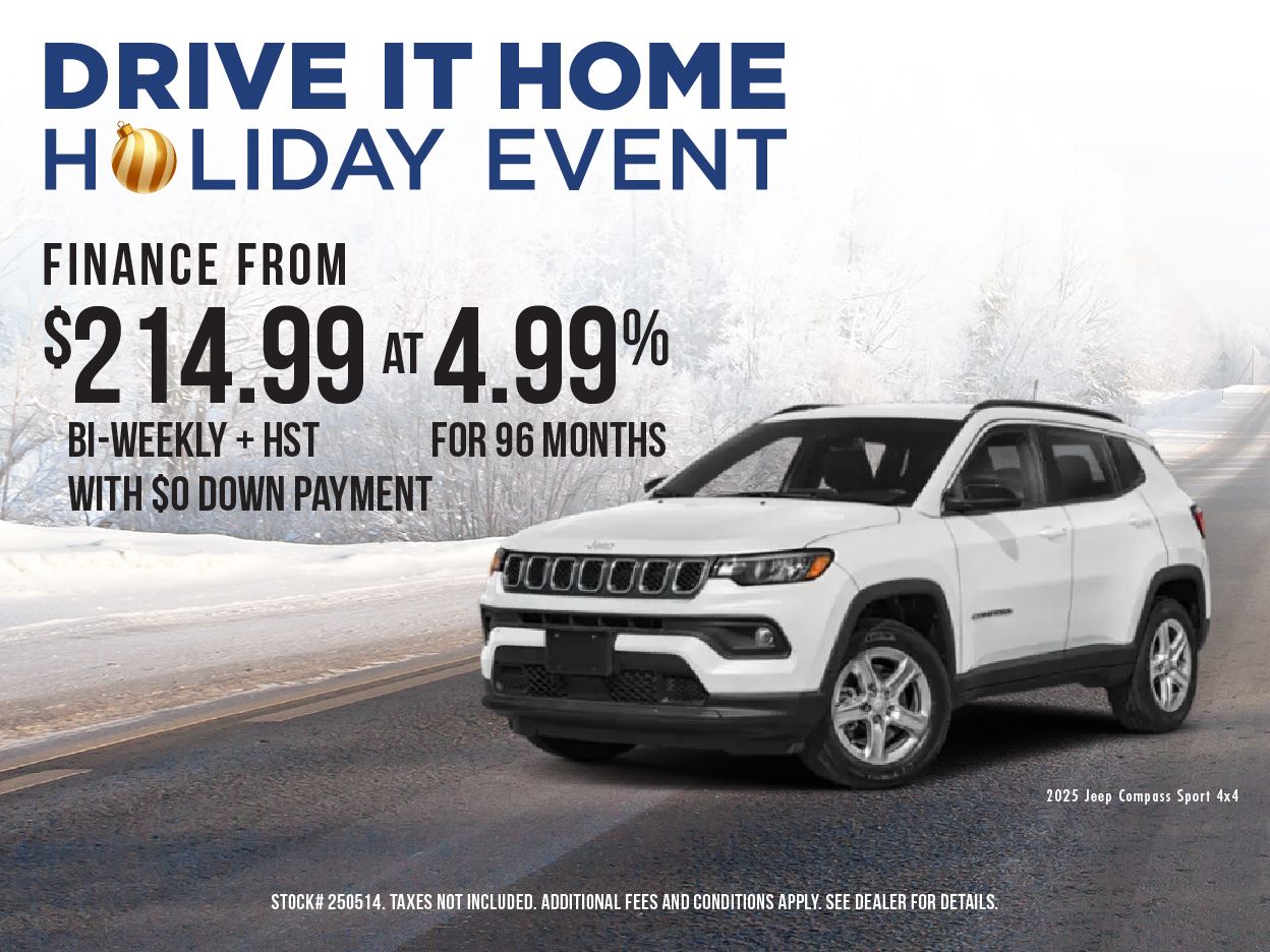 Get the 2025 Jeep Compass Sport!