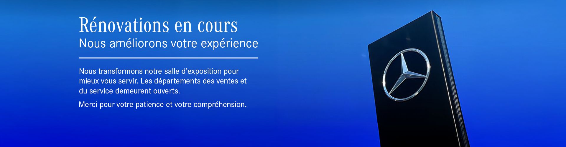 Rénovations en cours