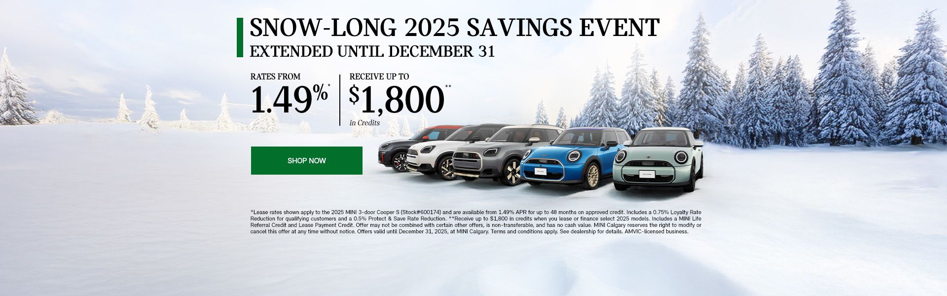 Snow-Long 2025 Savings Event