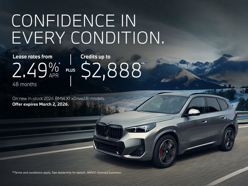Confidence in Every Condition. | 2026 X1 xDrive28i