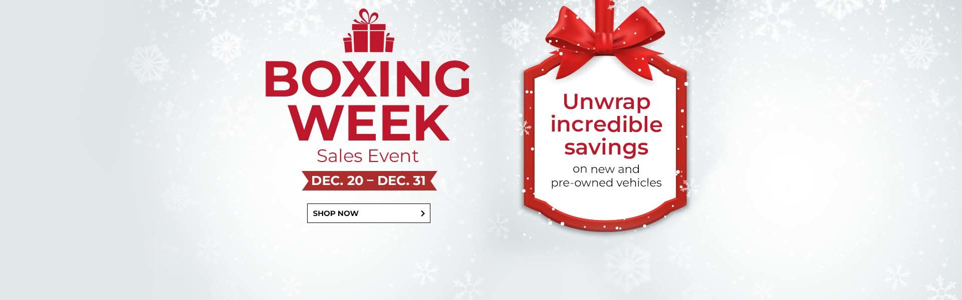 Boxing Week Sales Event