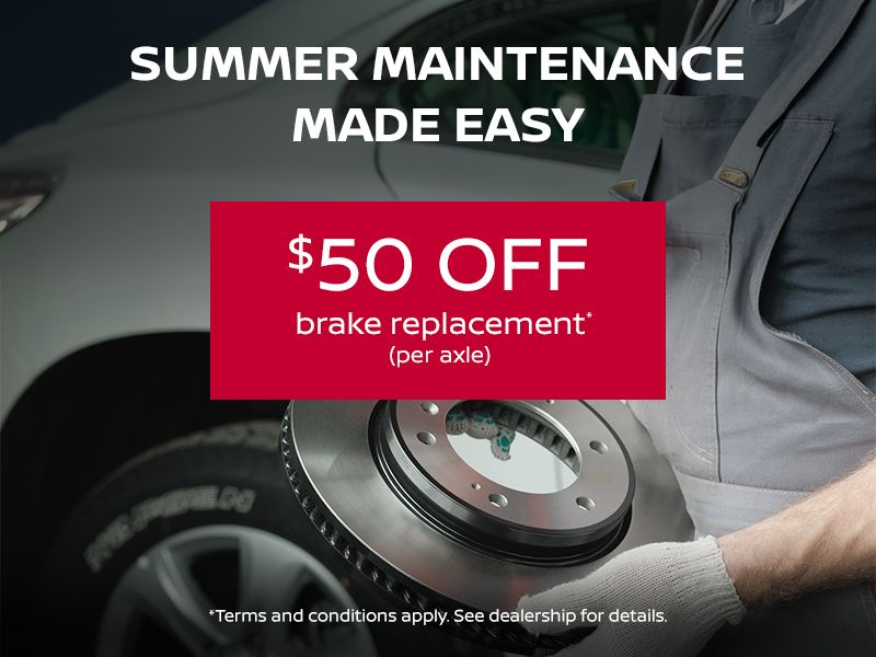 $50 Off Brake Replacement