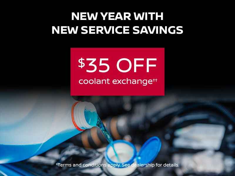 $35 Off Coolant Exchange