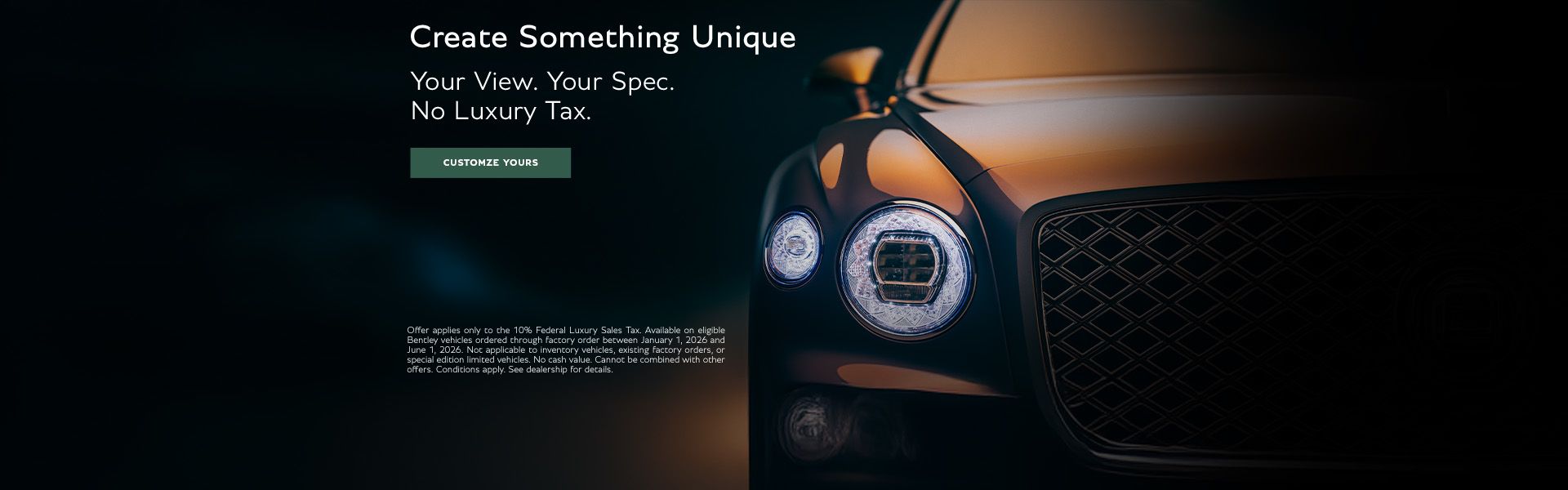 Create Something Unique - Factory Order