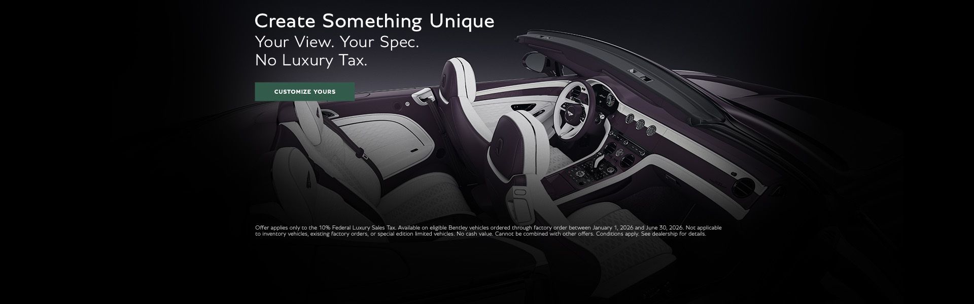 Create Something Unique - Factory Order