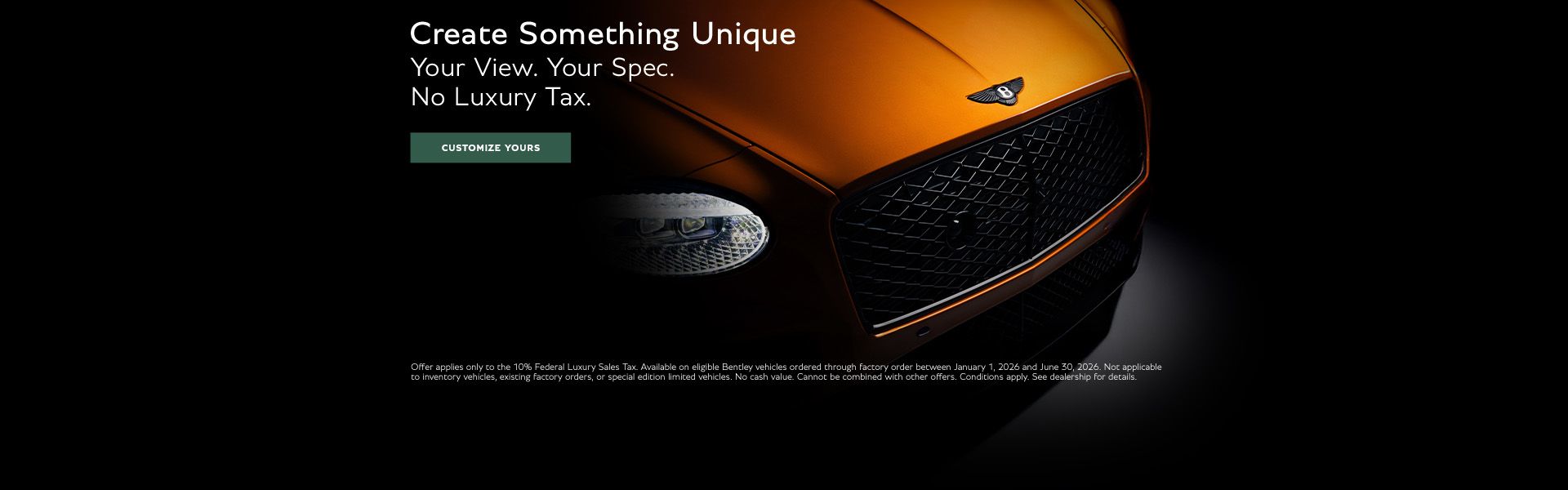 Create Something Unique - Factory Order