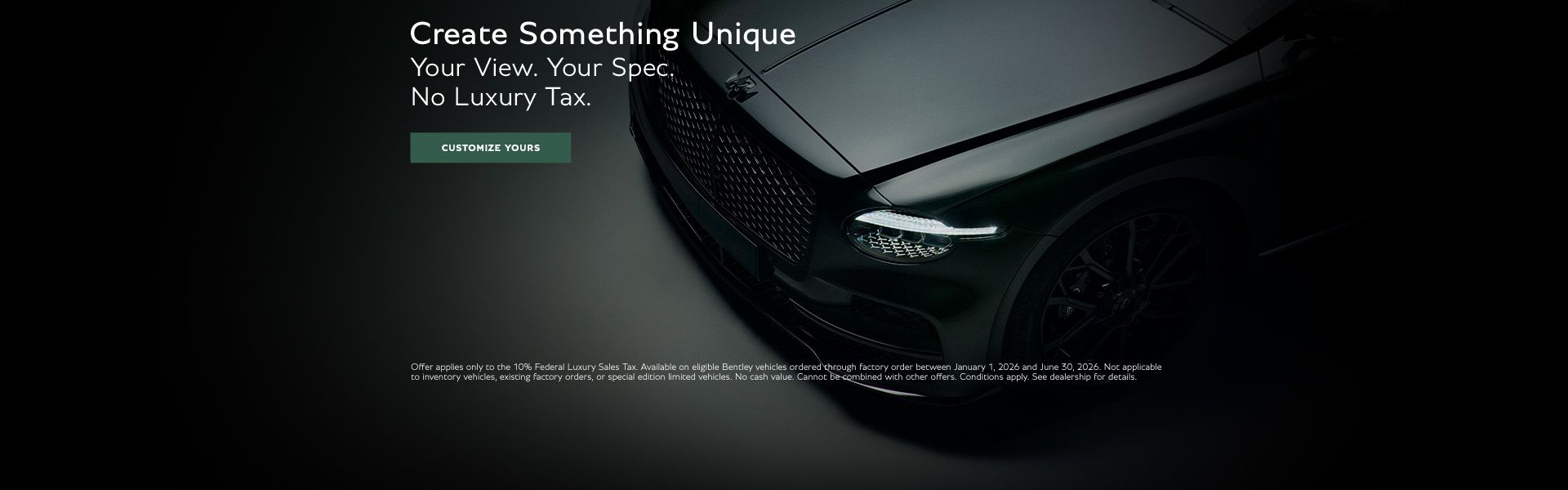 Create Something Unique - Factory Order