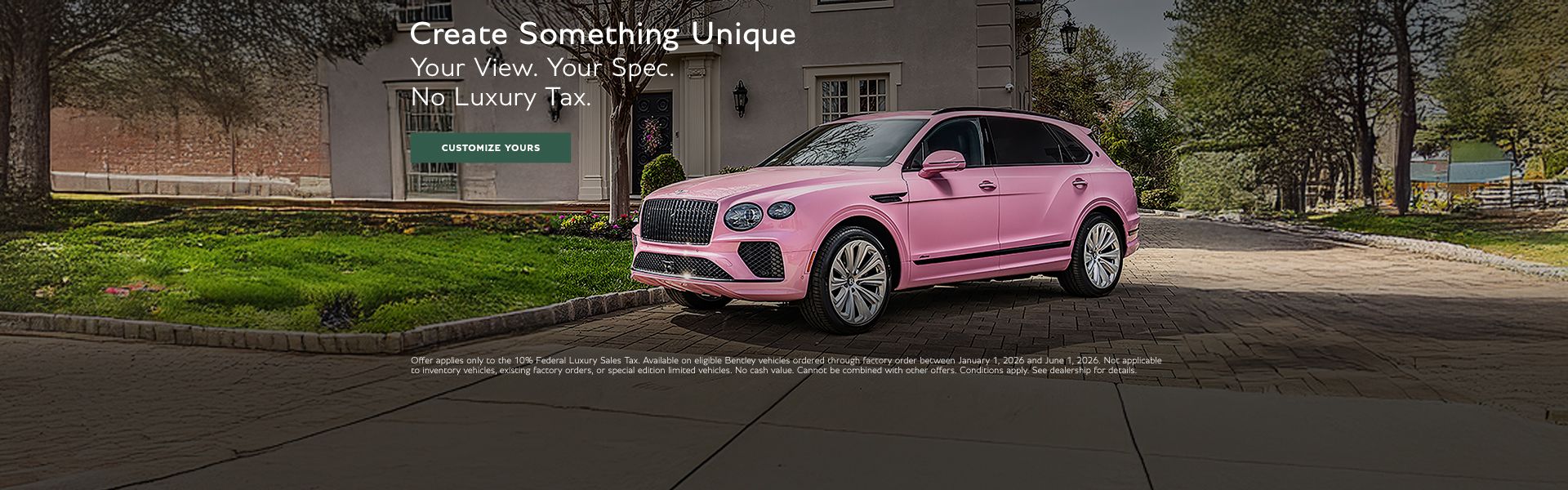 Create Something Unique - Factory Order