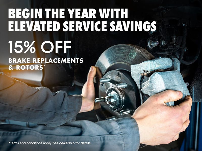 15% Off Brake Replacements & Rotors
