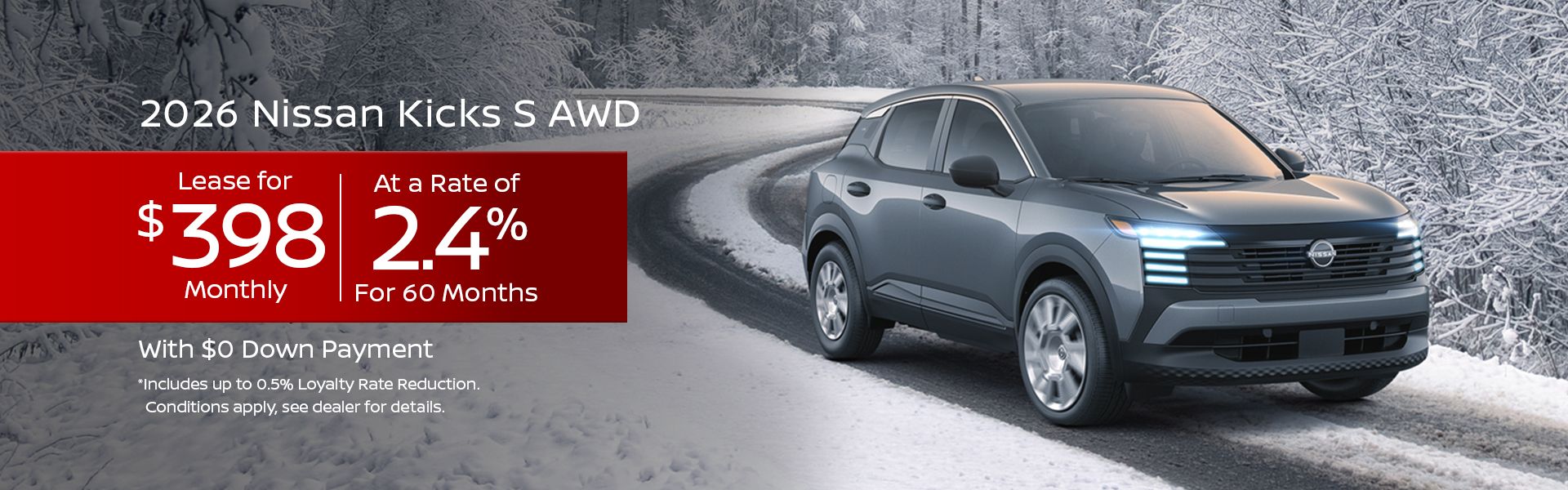 2026 Kicks - Jan Offer