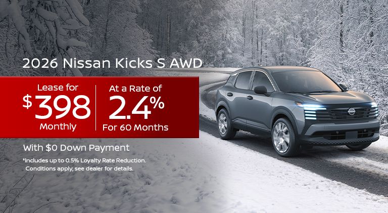 2026 Kicks - Jan Offer