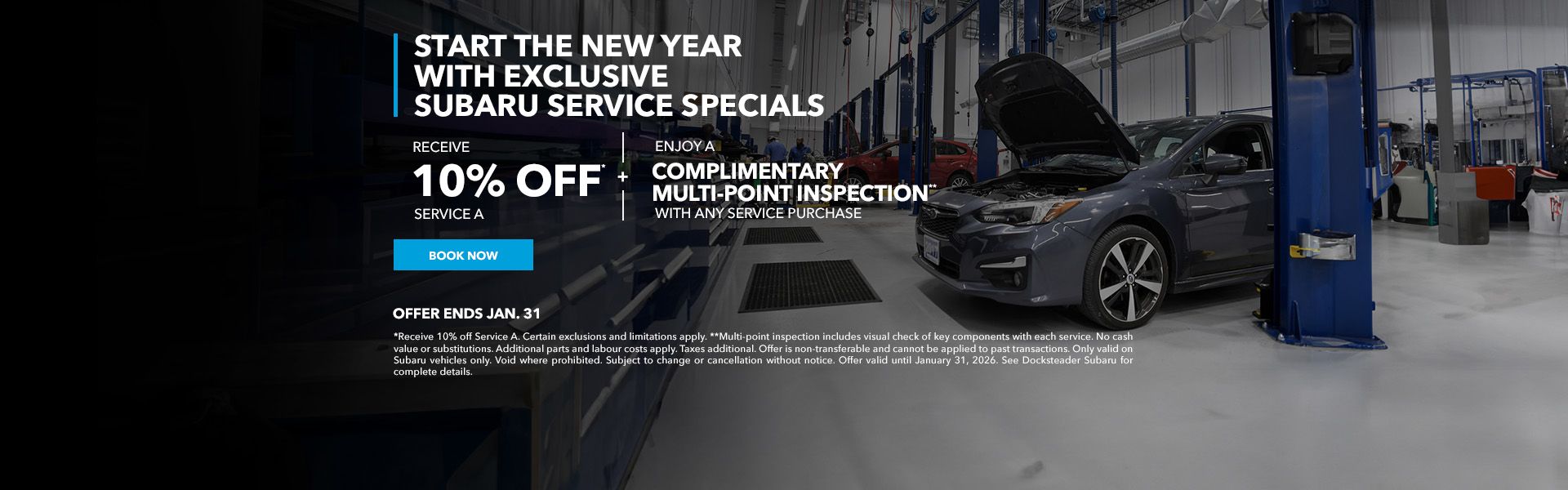 Start the Year Right with Subaru Service Savings