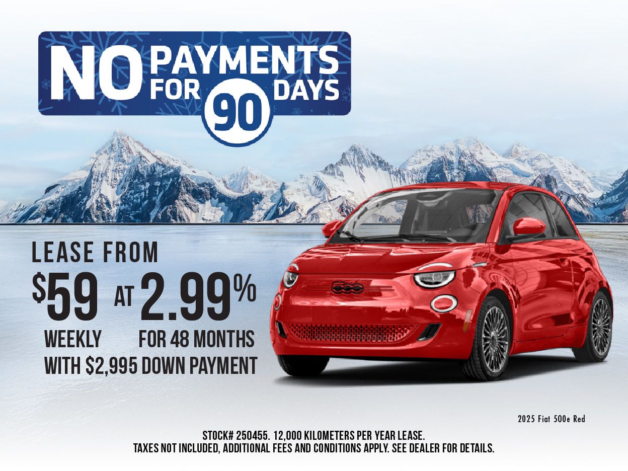 Get the 2025 Fiat 500e | No Payment for 90 days