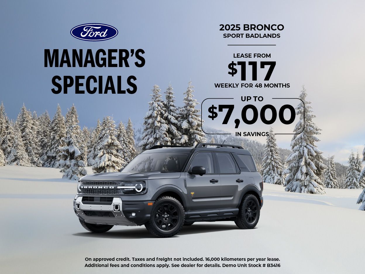 Manager's Special on the 2025 Bronco Sport Badlands