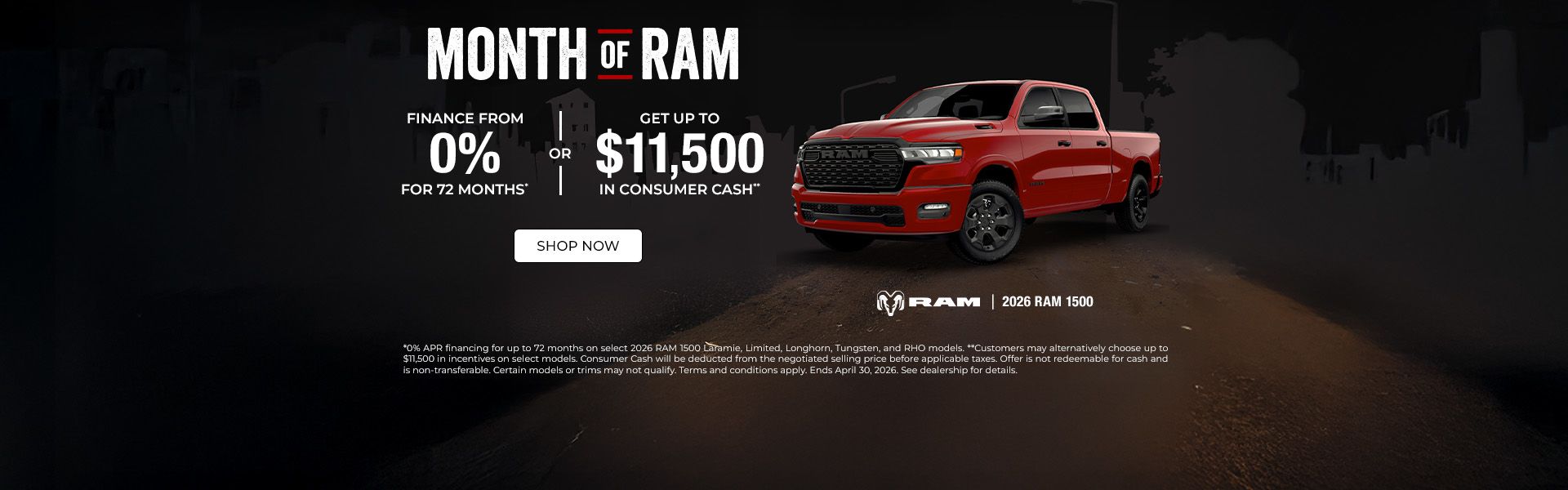 Month of RAM | 2026 RAM 1500