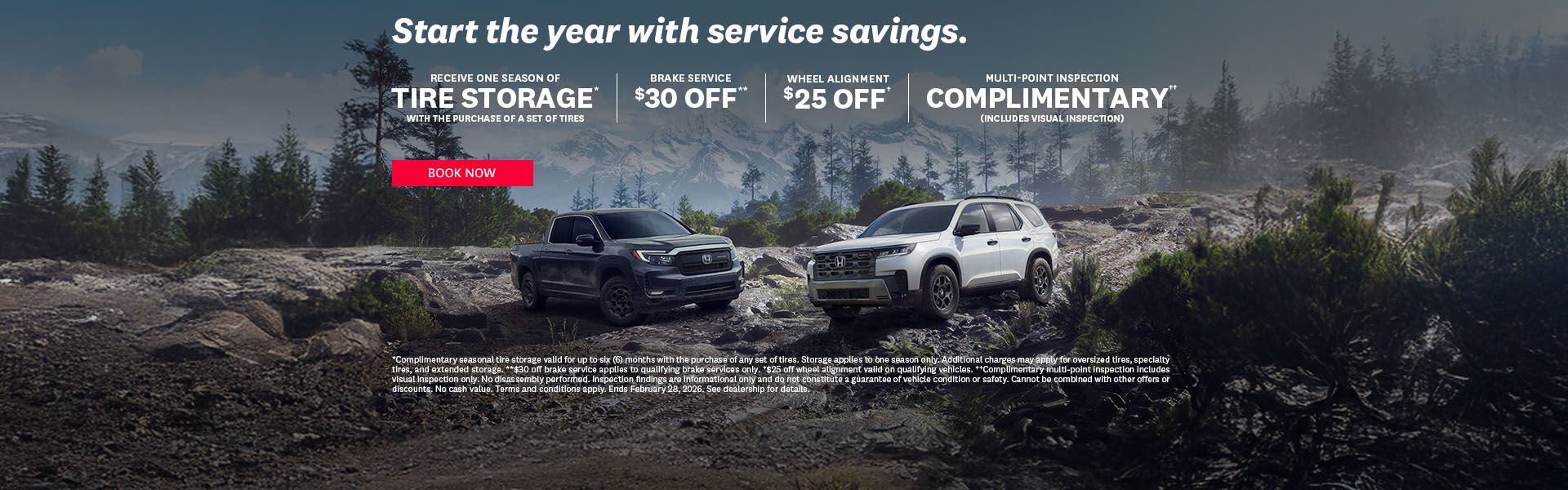 Start the year with service savings.