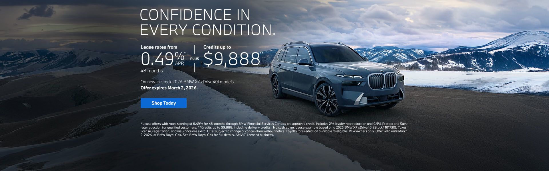 Confidence in Every Condition. | 2026 X1 xDrive28i