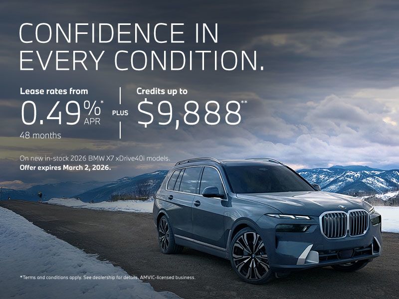 Confidence in Every Condition. | 2026 X7 xDrive40i