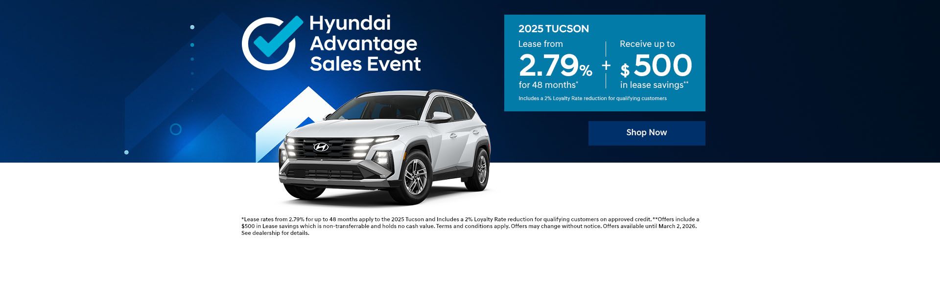 Hyundai Advantage Sales Event - Tucson