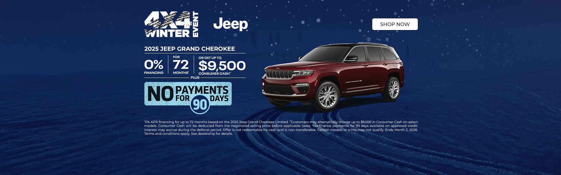 4X4 Winter Event | 2026 Jeep Grand Cherokee