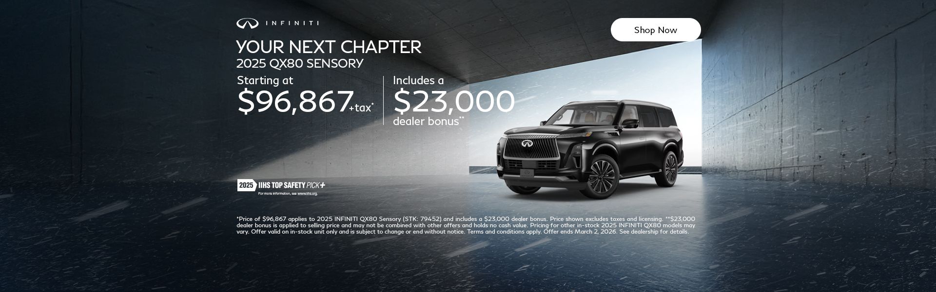 Your Next Chapter | 2025 QX80 Sensory