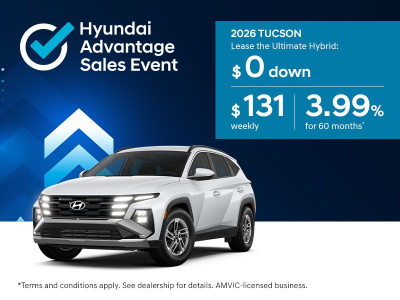 Hyundai Advantage Sales Event | 2026 Tucson Ultimate Hybrid