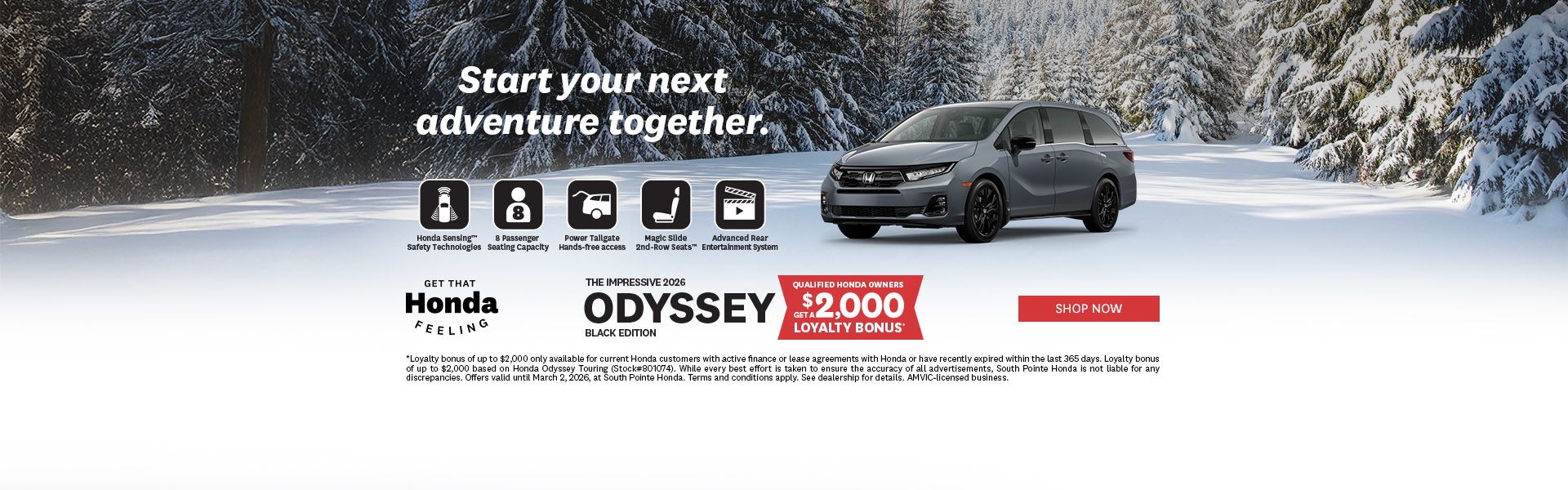 2026 Honda Odyssey Touring