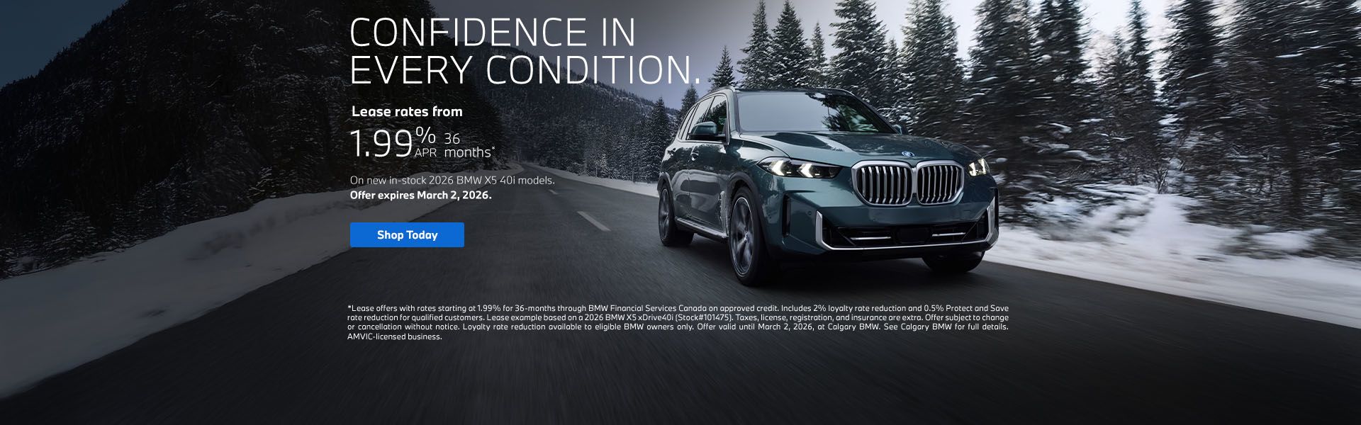 Confidence in Every Condition. | 2026 X5 xDrive40i