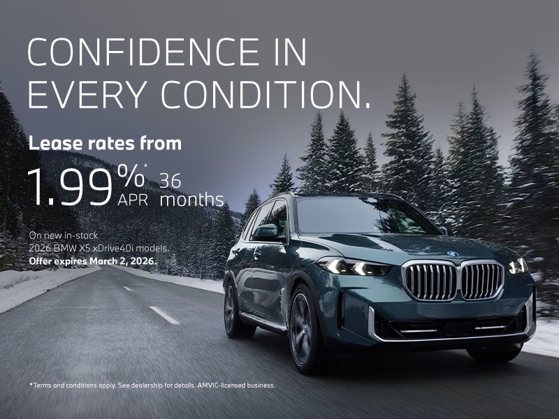 Confidence in Every Condition. | 2026 X5 xDrive40i