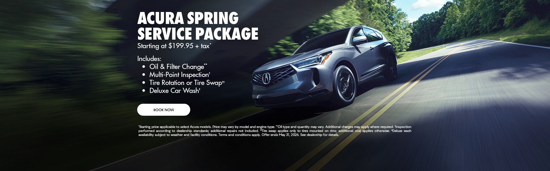 Acura Spring Service Package
